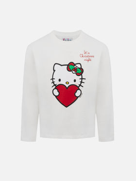 Girl long-sleeve t-shirt Penny with Hello Kitty print | HELLO KITTY SPECIAL EDITION - MC2 Saint Barth