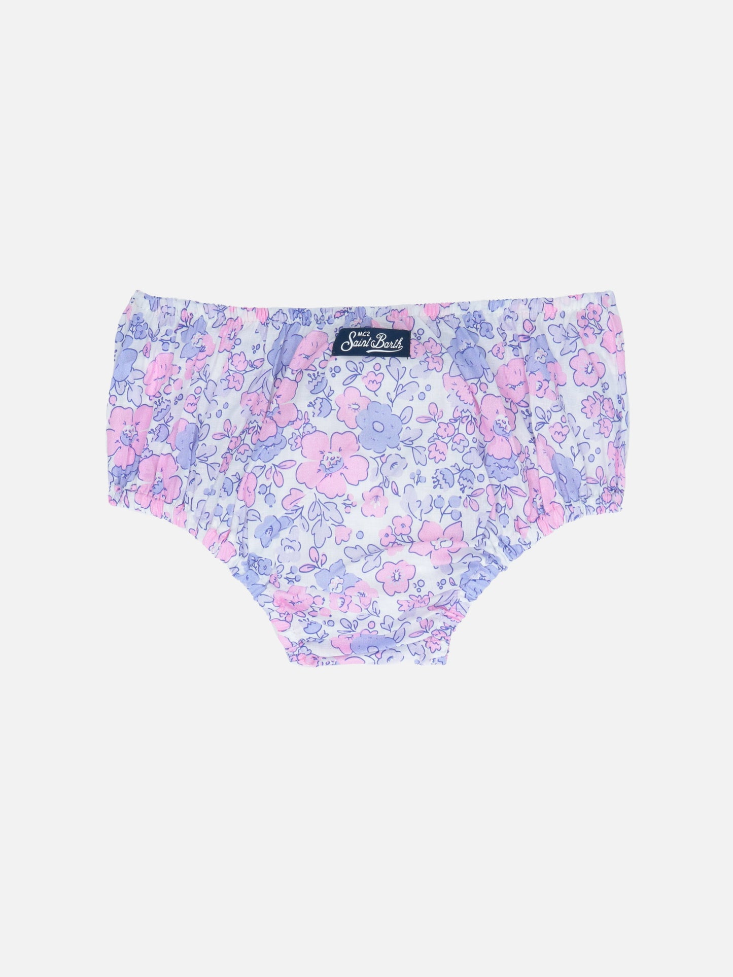 Baby girl bloomers Pimmy with flower print - MC2 Saint Barth