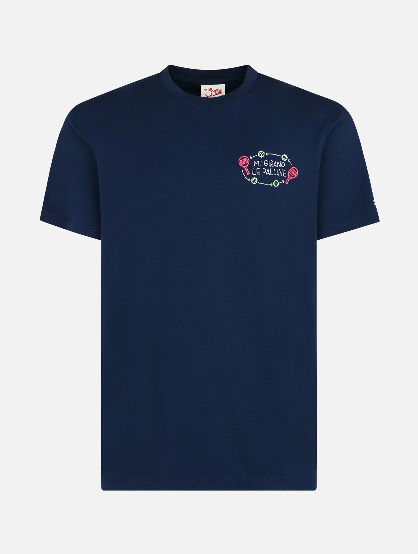 Camiseta Portofino con bordado Mi girano le palline | Edición Especial