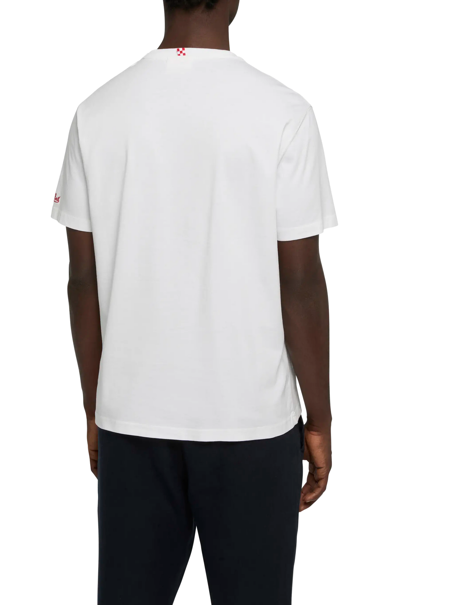 Classic fit cotton jersey t-shirt Portofino with Famolo strano embroidery |INSULTI LUMINOSI SPECIAL EDITION - MC2 Saint Barth