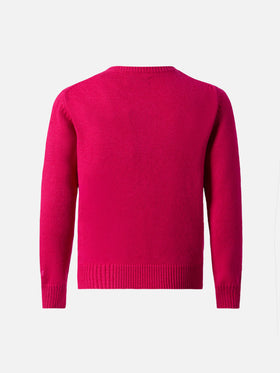 Princess cashmere-blend sweater with Trudi panda patch | TRUDI SPECIAL EDITION