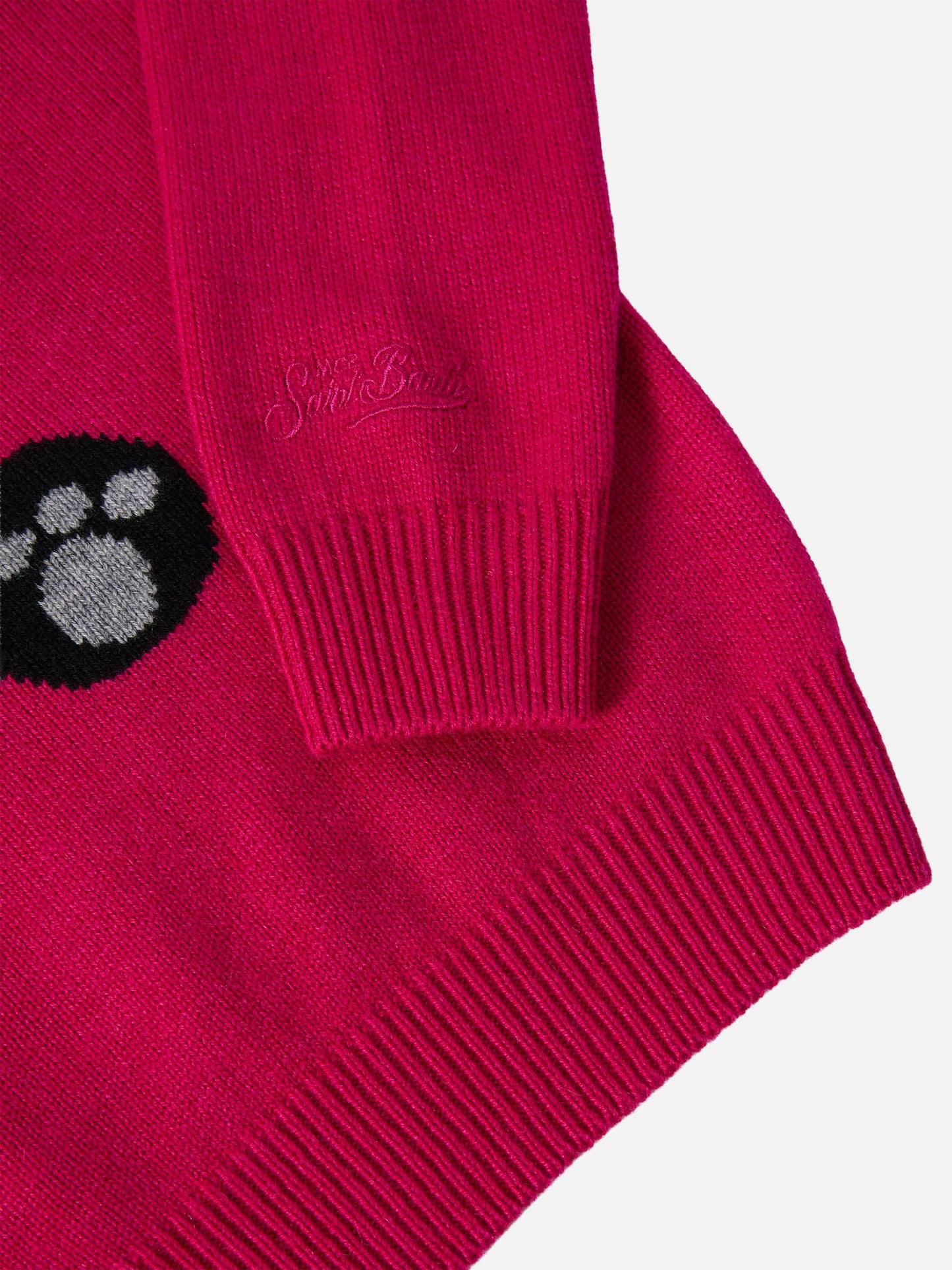 Princess cashmere-blend sweater with Trudi panda patch | TRUDI SPECIAL EDITION