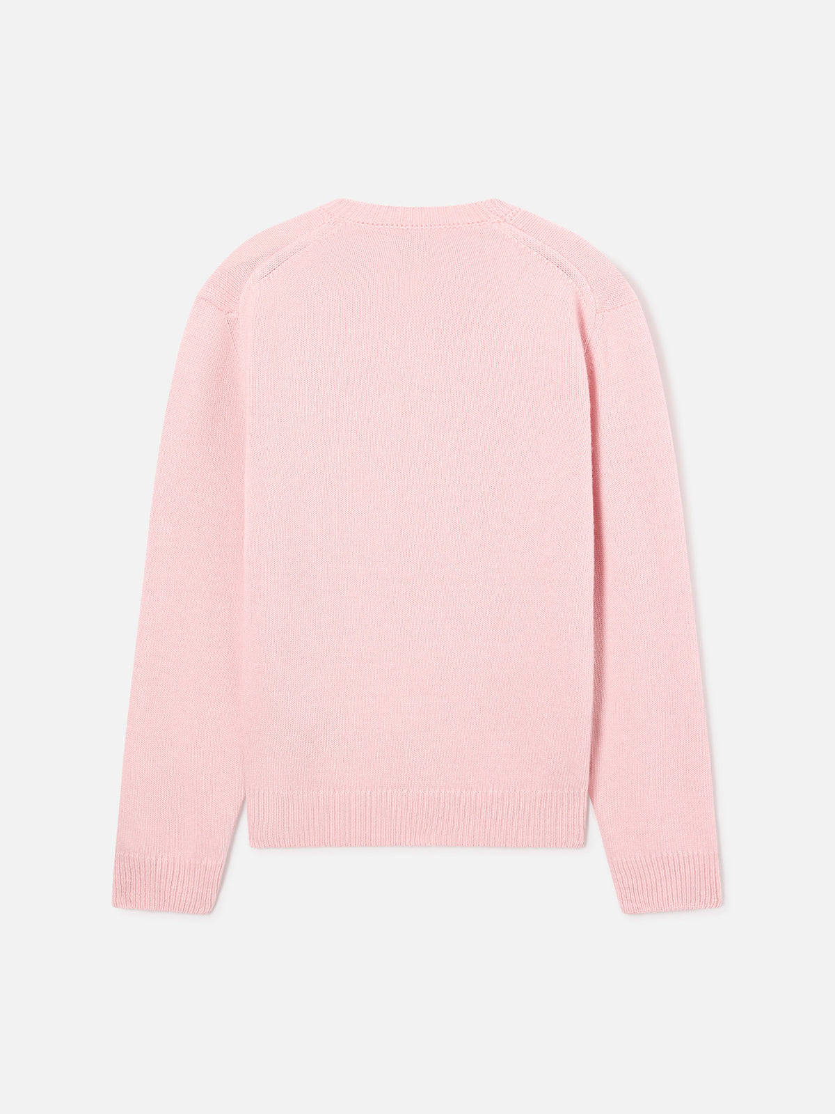 Maglia girocollo Princess rosa con intarsio Mini Mess