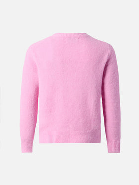 Maglione Princess in misto alpaca stretch con jacquard Vado dai nonni