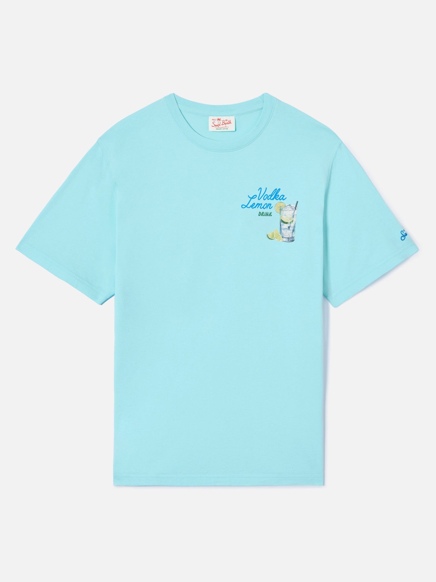 Camiseta Portland verde aqua con ilustración Vodka Lemon Drink