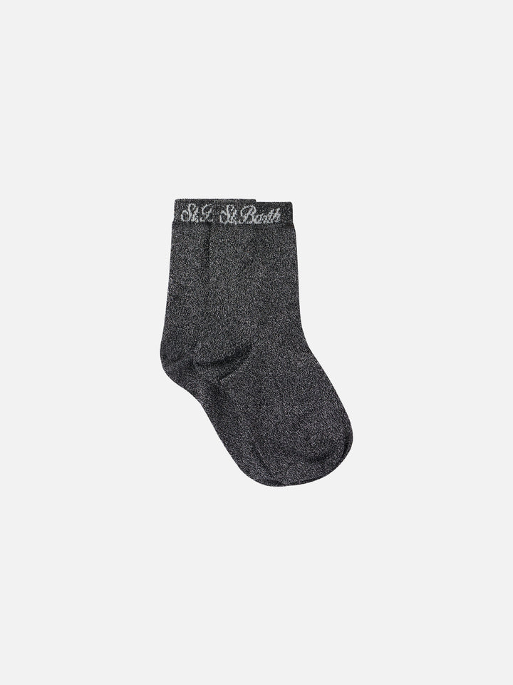 Woman black lurex socks - MC2 Saint Barth
