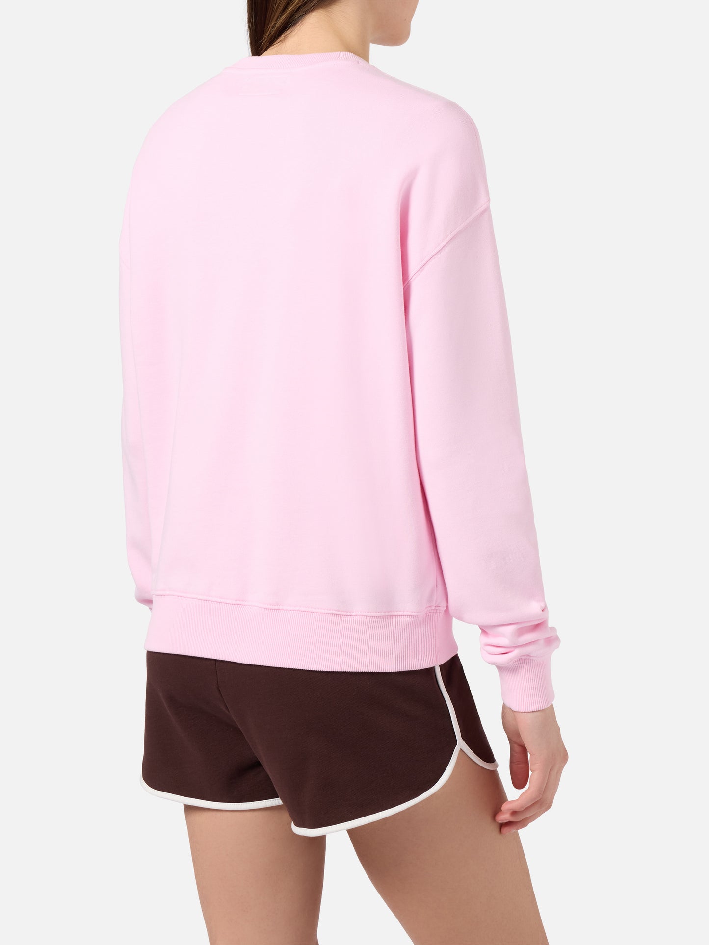 Sweatshirt Pink Stardust avec logo effet éponge en relief et broderie Sport Club