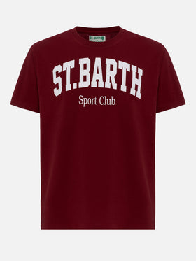 Cotton T-shirt with St. Barth Sport Club print - MC2 Saint Barth
