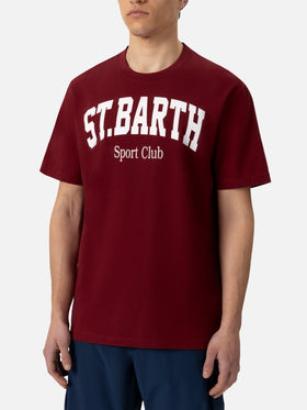 Cotton T-shirt with St. Barth Sport Club print - MC2 Saint Barth
