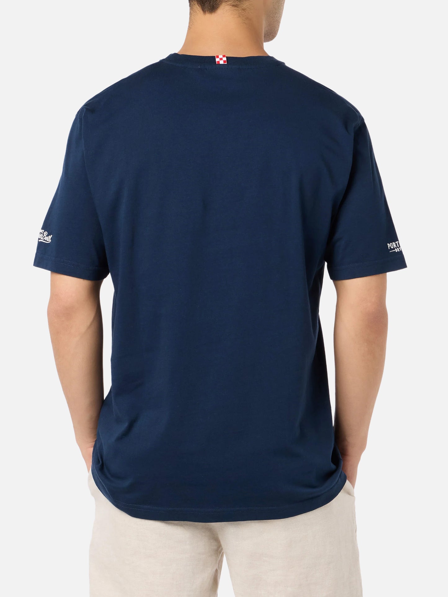 T-shirt Portofino Bay Martini con stampa blu | Special Edition