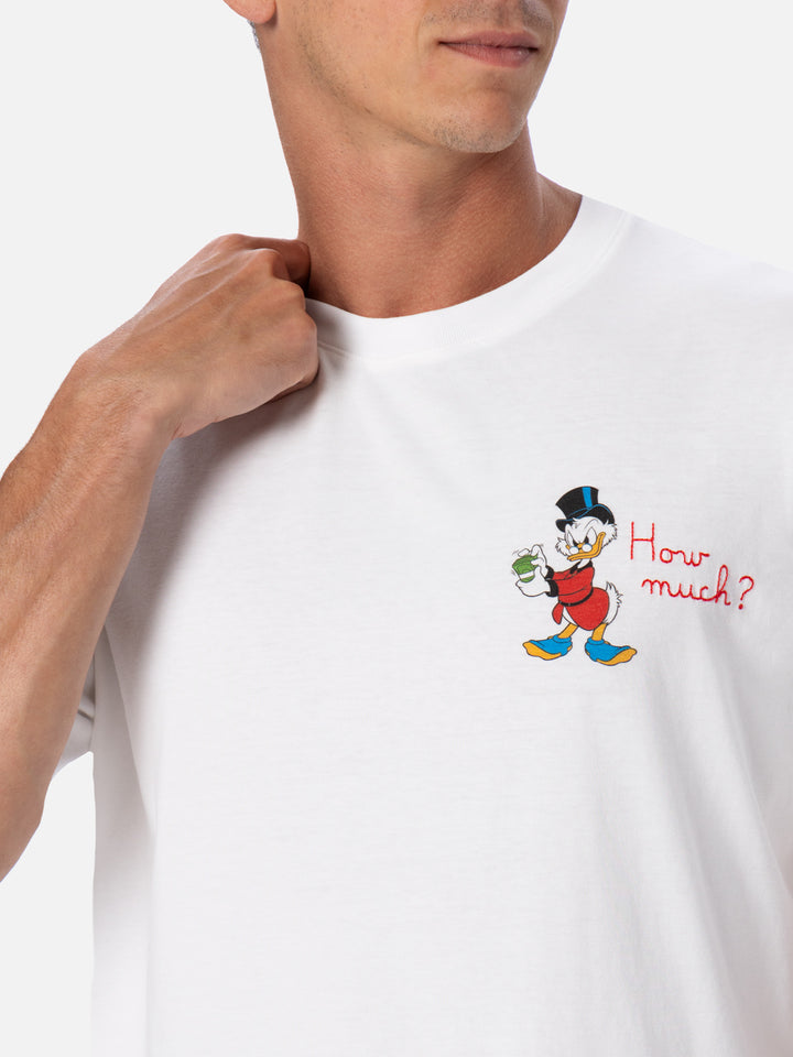 Man cotton t-shirt with Scrooge print and embroidery | ©DISNEY SPECIAL EDITION - MC2 Saint Barth