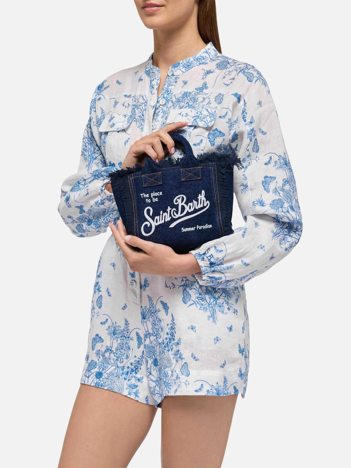 Dark denim Mini Vanity bag - MC2 Saint Barth