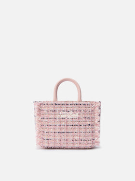 Vanity Mini Tweed Handbag in pink