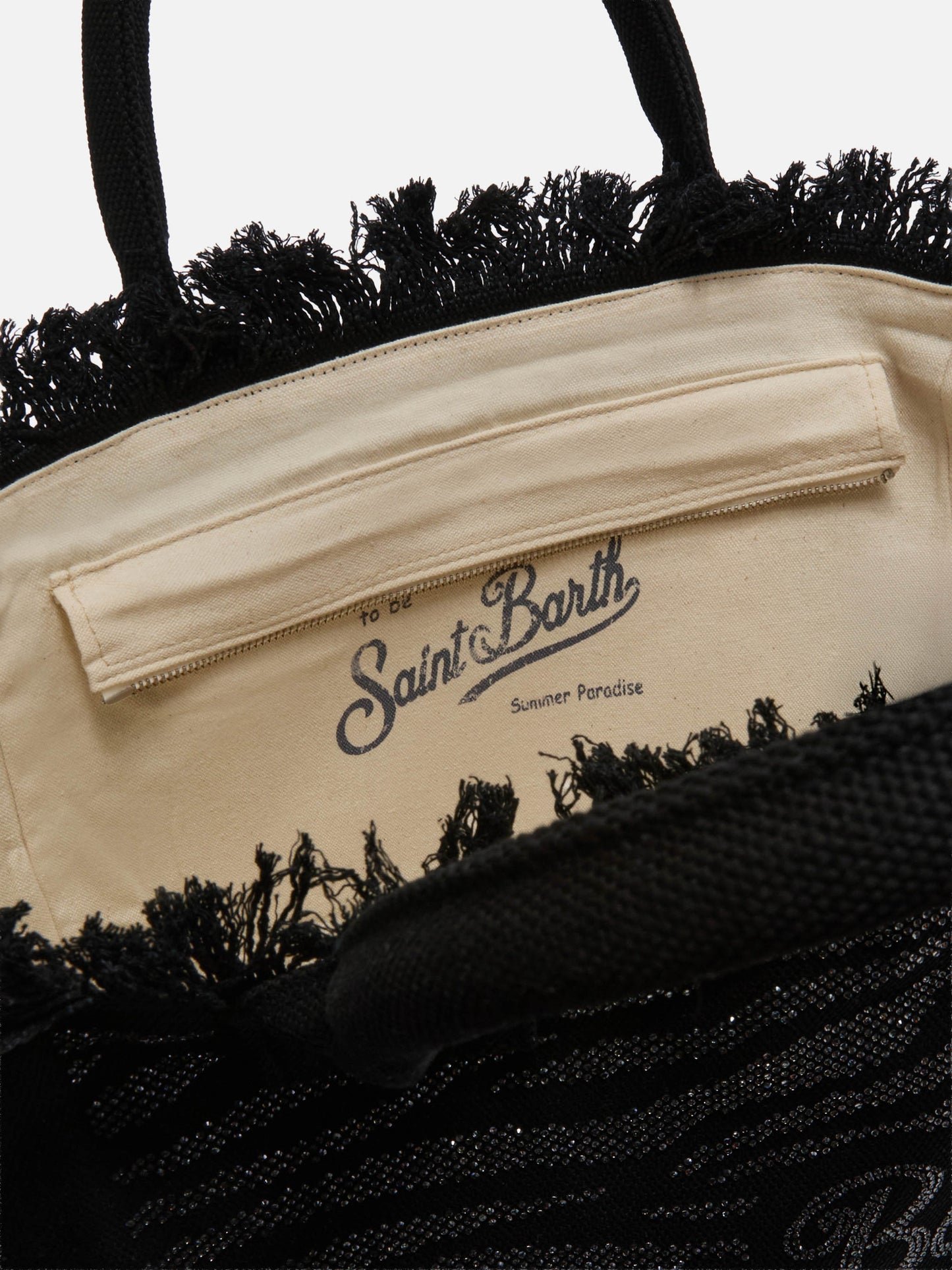 Sac Vanity Regular en toile imprimé animalier avec strass