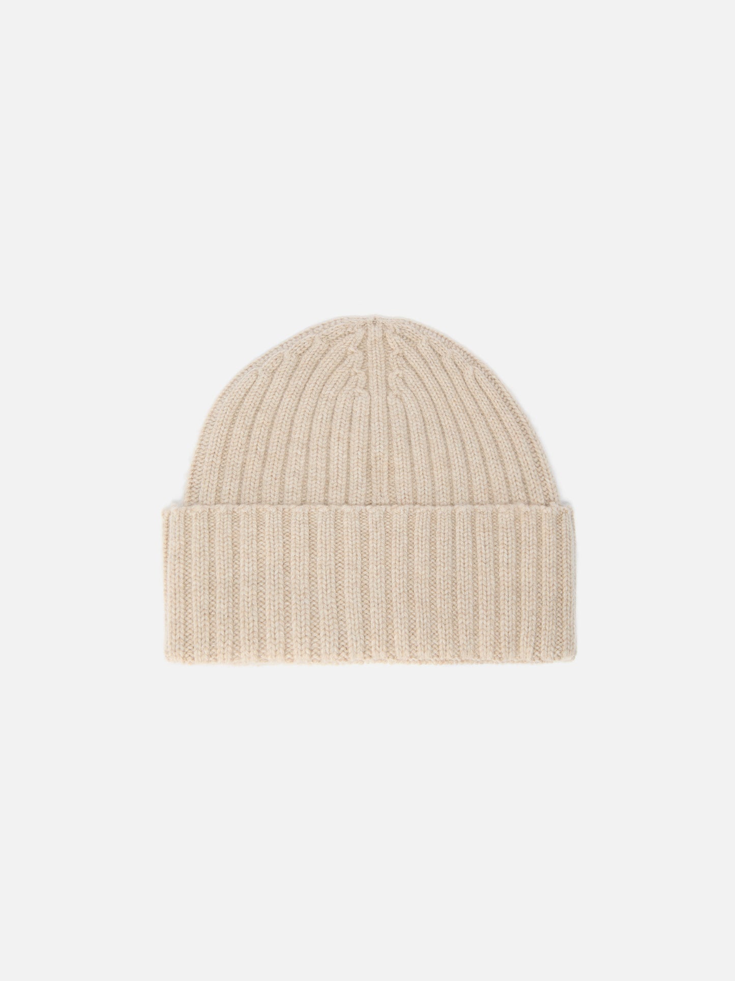 Gorro Wengen en mezcla de cachemira en beige con bordado St. Barth