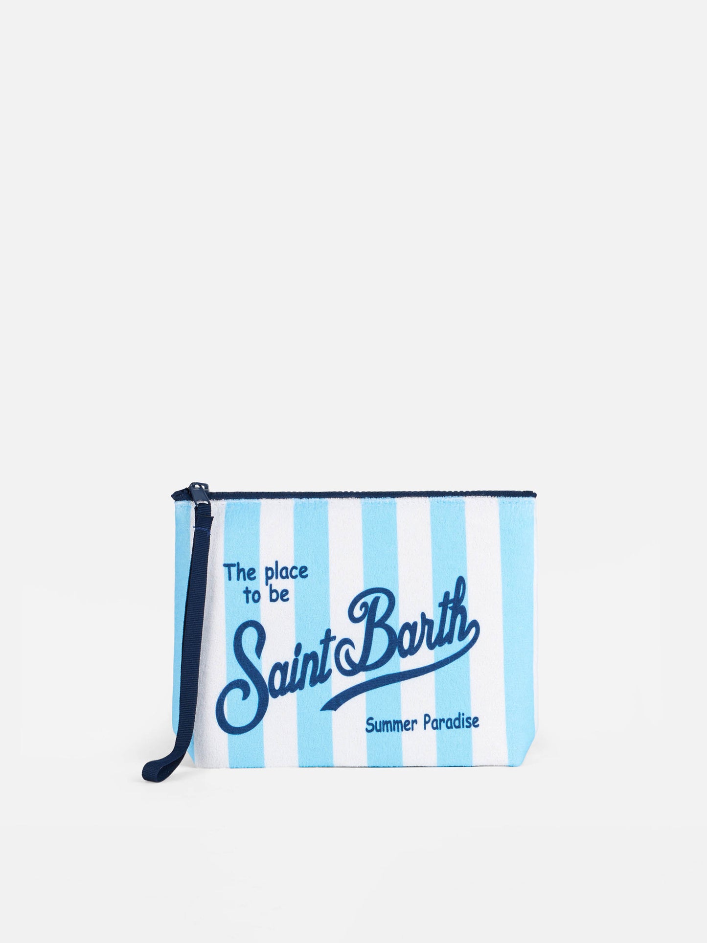 Aline-Terry-Pochette mit Saint-Barth-Print