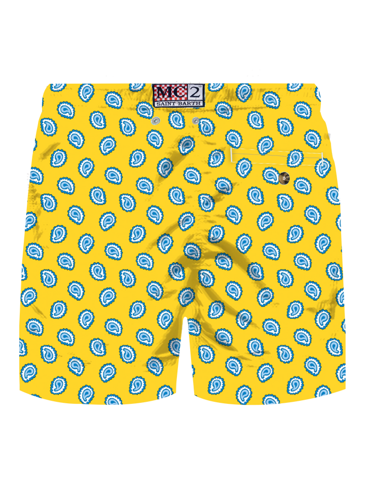 Lighting swim shorts with paisley tie print - MC2 Saint Barth