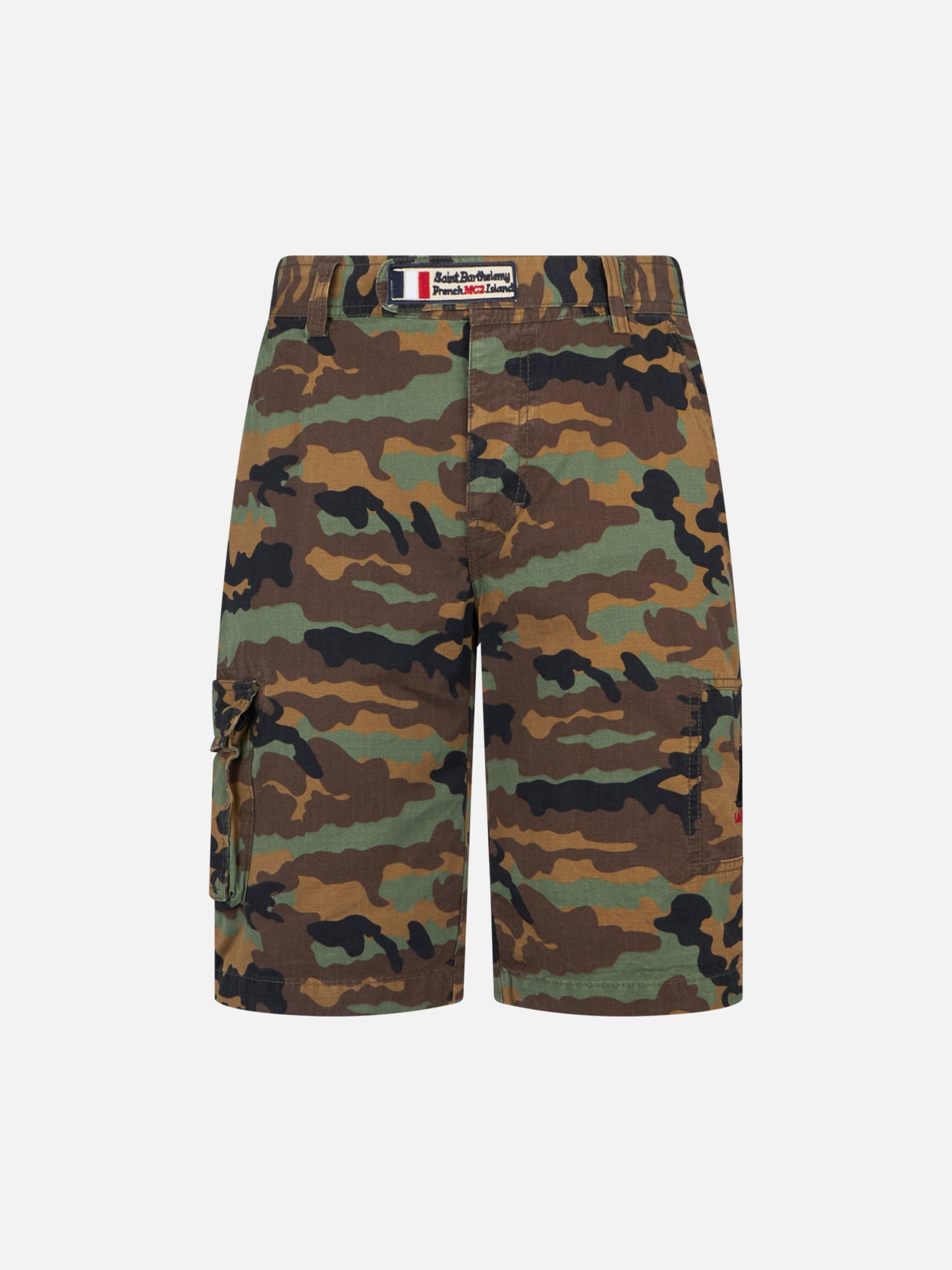 Man camouflage cargo bermuda with pockets - MC2 Saint Barth