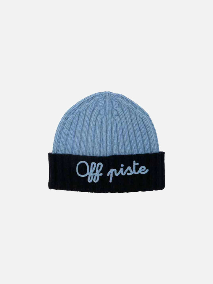 Blended cashmere hat with Off Piste embroidery - MC2 Saint Barth