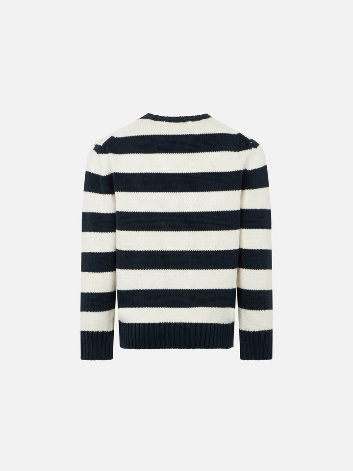 Boy cotton sweater with St. Barth embroidery - MC2 Saint Barth