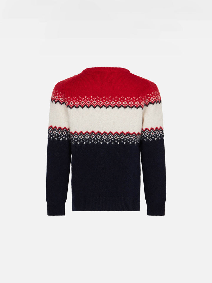 Boy sweater with Cortina lettering - MC2 Saint Barth