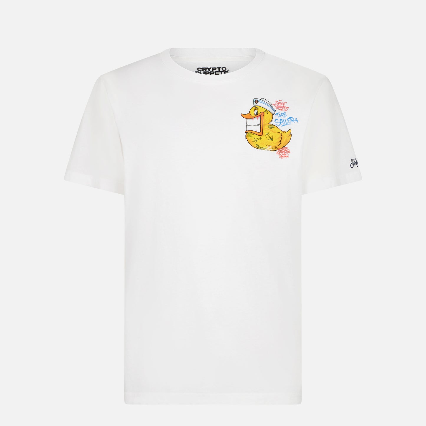 Man t-shirt with Crypto duck print | CRYPTO PUPPETS® SPECIAL EDITION - MC2 Saint Barth