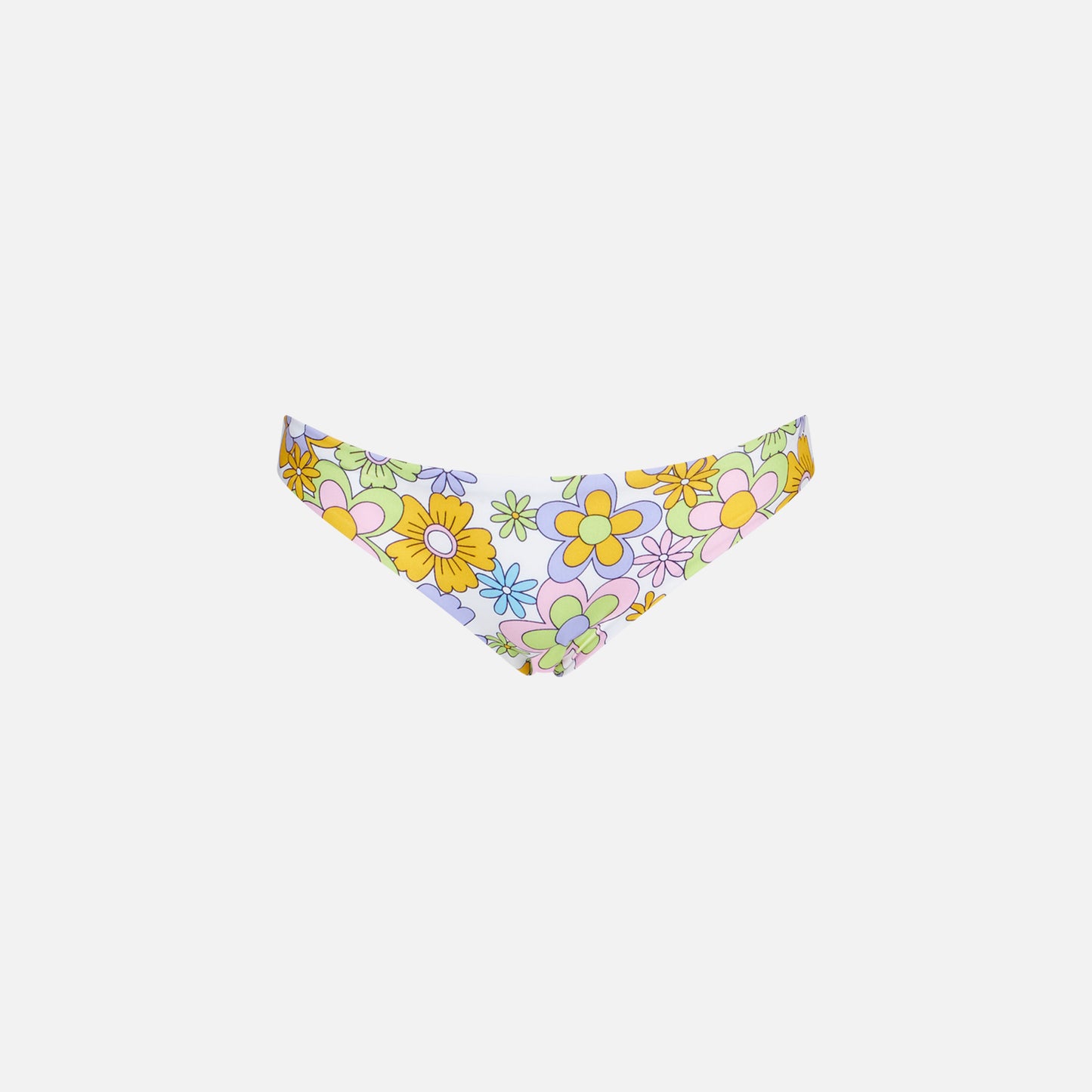 Girl swim briefs with flower print - MC2 Saint Barth