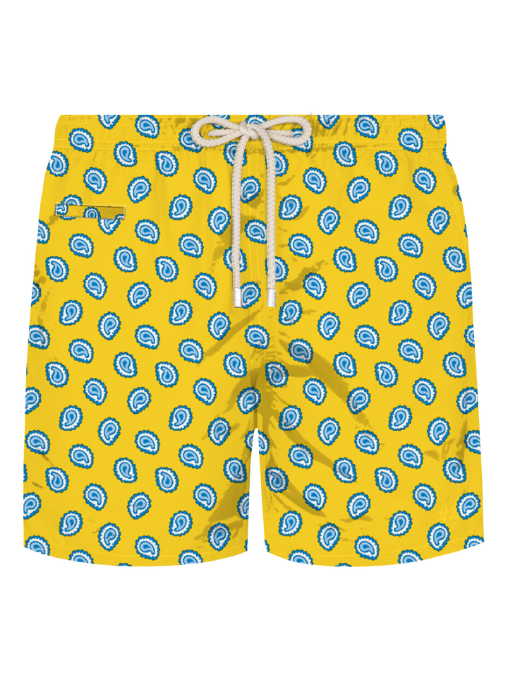 Lighting swim shorts with paisley tie print - MC2 Saint Barth