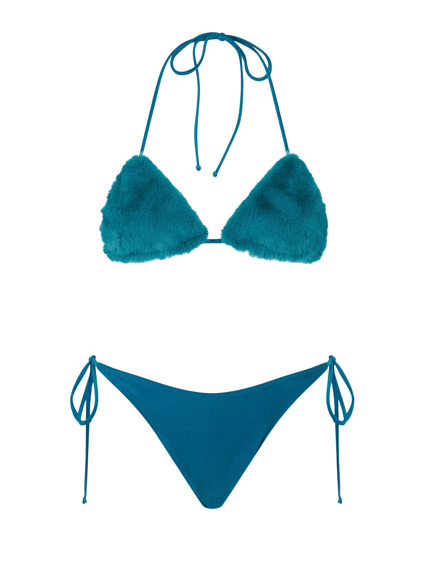 Woman teal green triangle top bikini - MC2 Saint Barth
