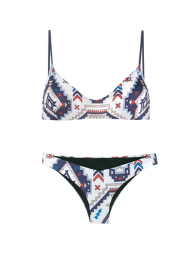 Aztec style glitter bralette bikini - MC2 Saint Barth