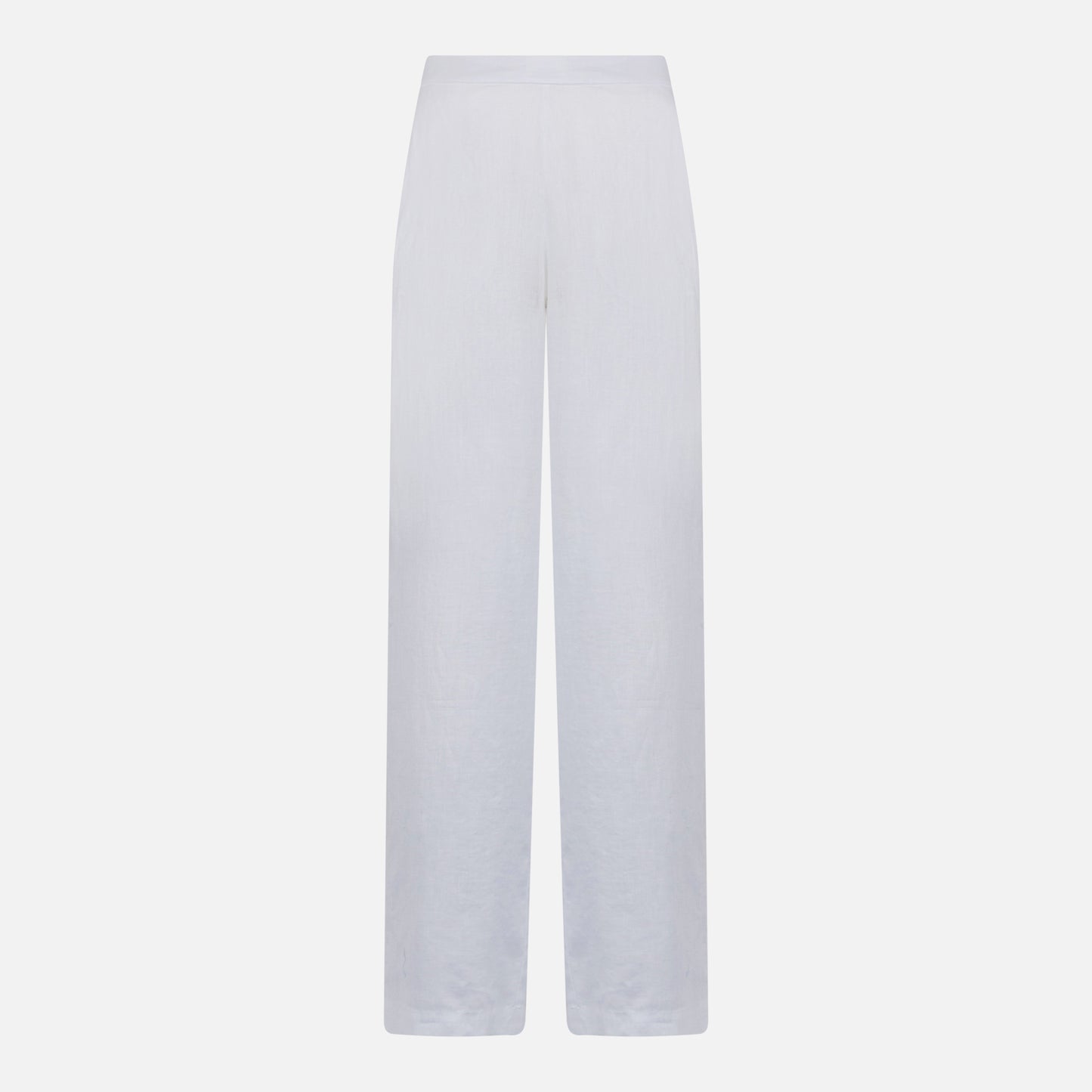Woman white linen pants