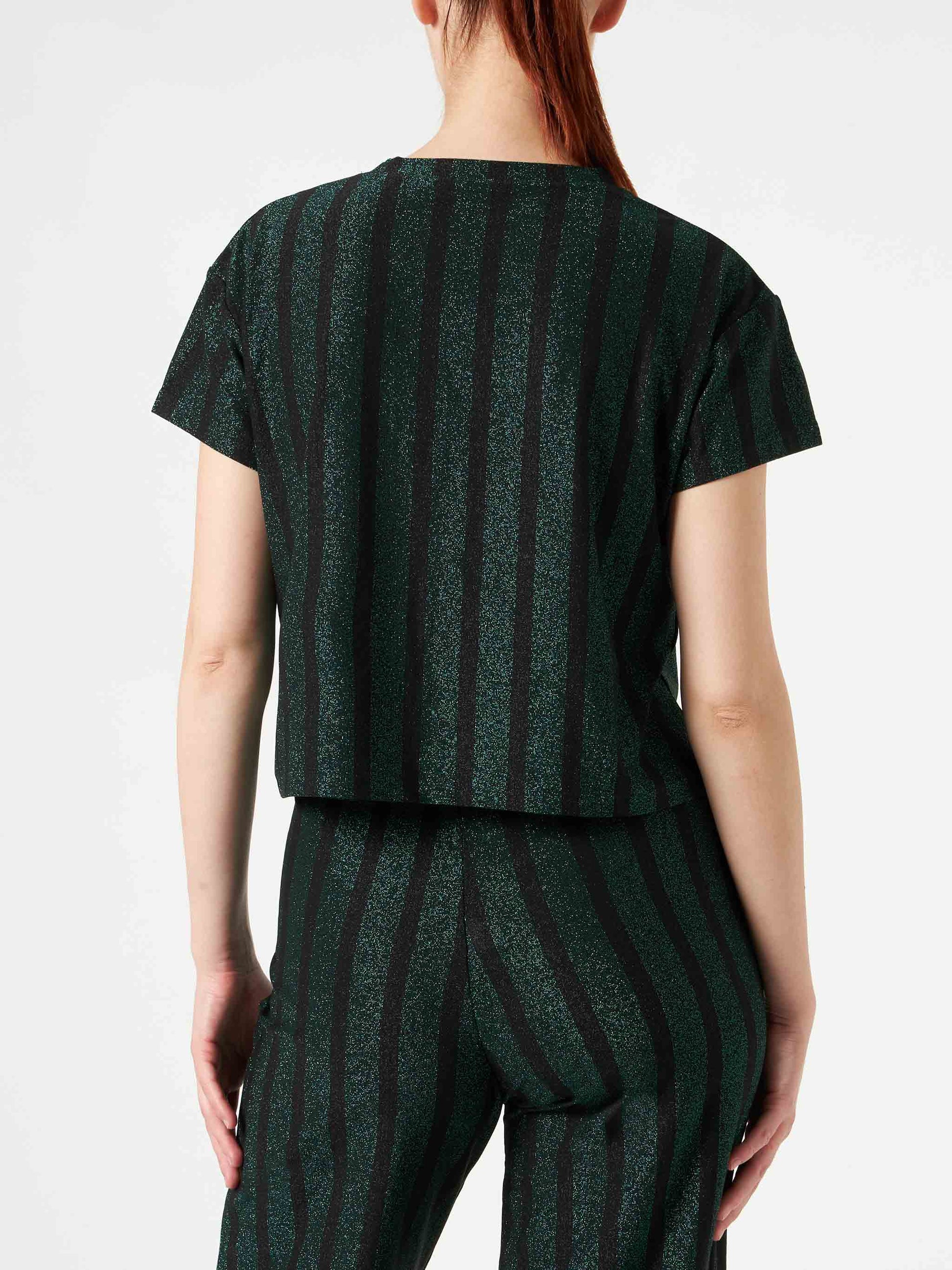 Glitter striped knitted top - MC2 Saint Barth