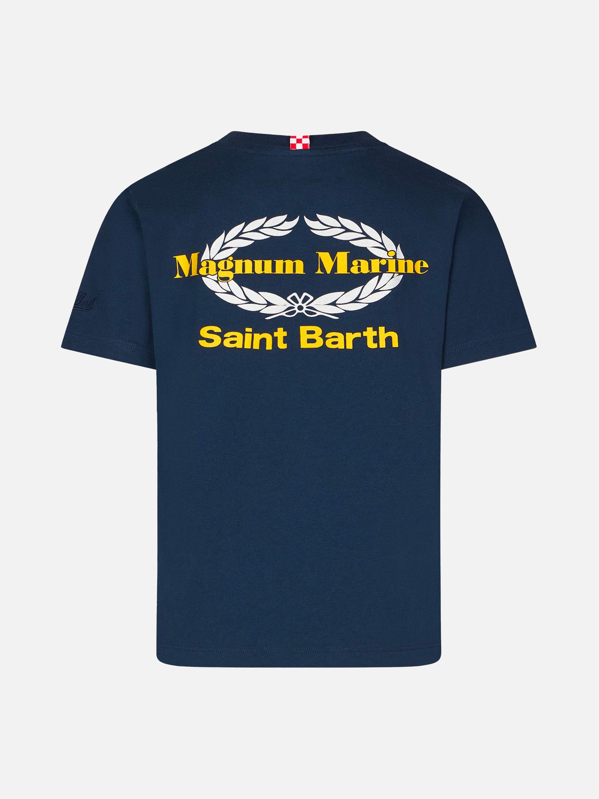 Boy cotton t-shirt with Magnum Marine print | MAGNUM MARINE SPECIAL EDITION - MC2 Saint Barth