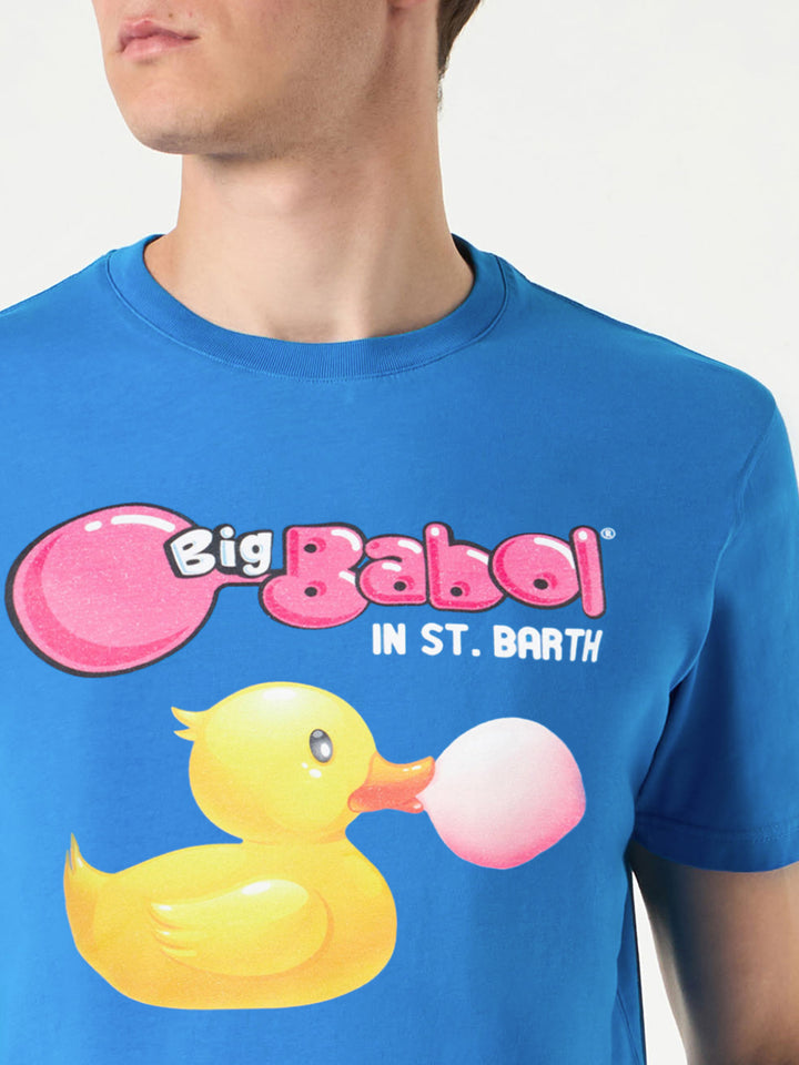 Man cotton t-shirt with ducky and Big Babol print | BIG BABOL® SPECIAL EDITION - MC2 Saint Barth