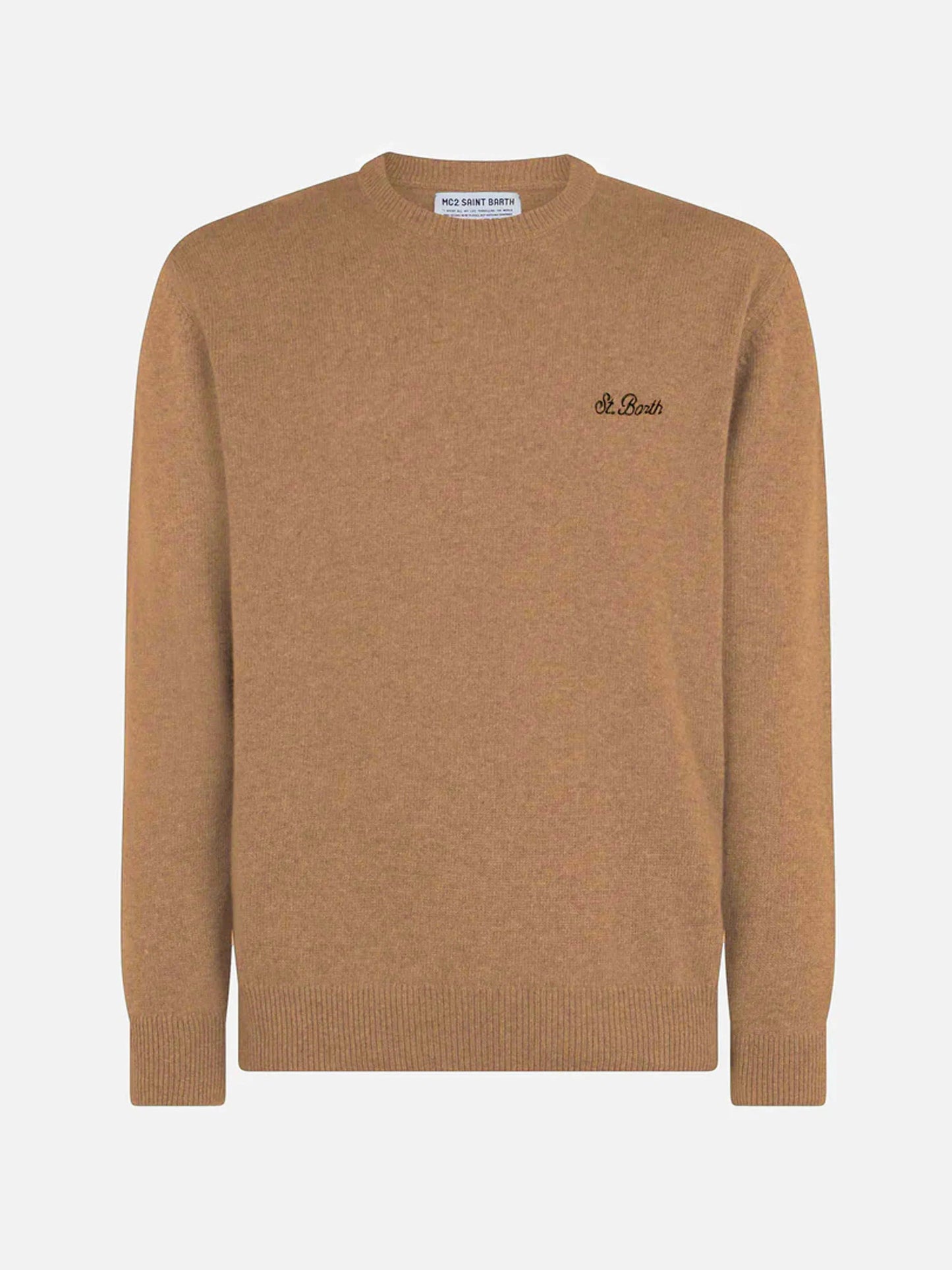 Maglione Regent in lambswool beige