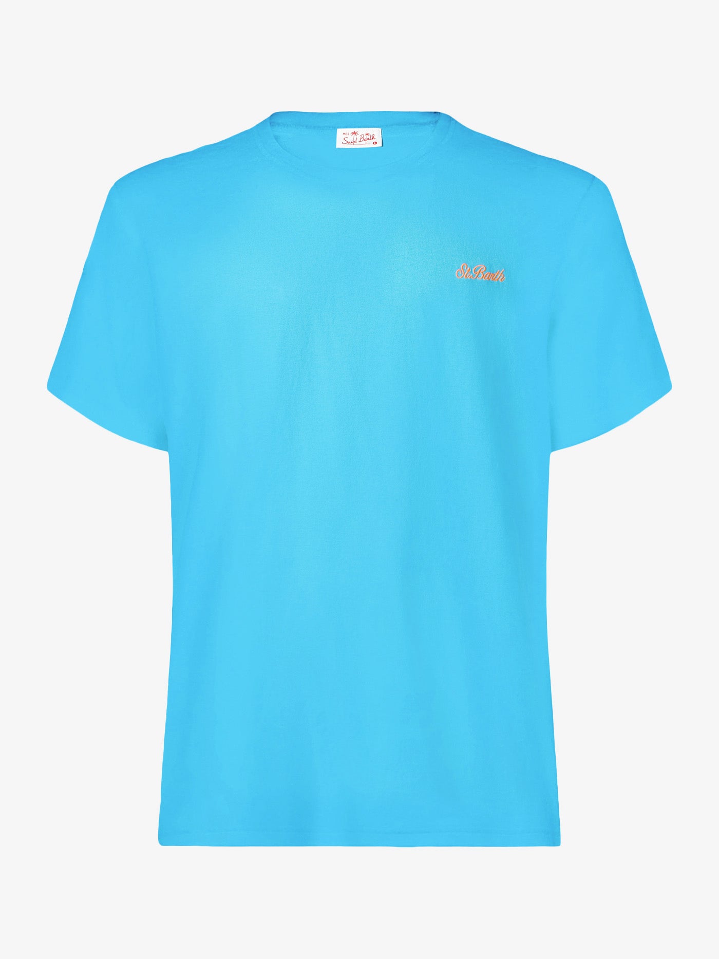 Man light-blue cotton t-shirt - MC2 Saint Barth