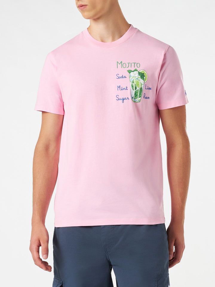 Man cotton t-shirt with Mojito print - MC2 Saint Barth