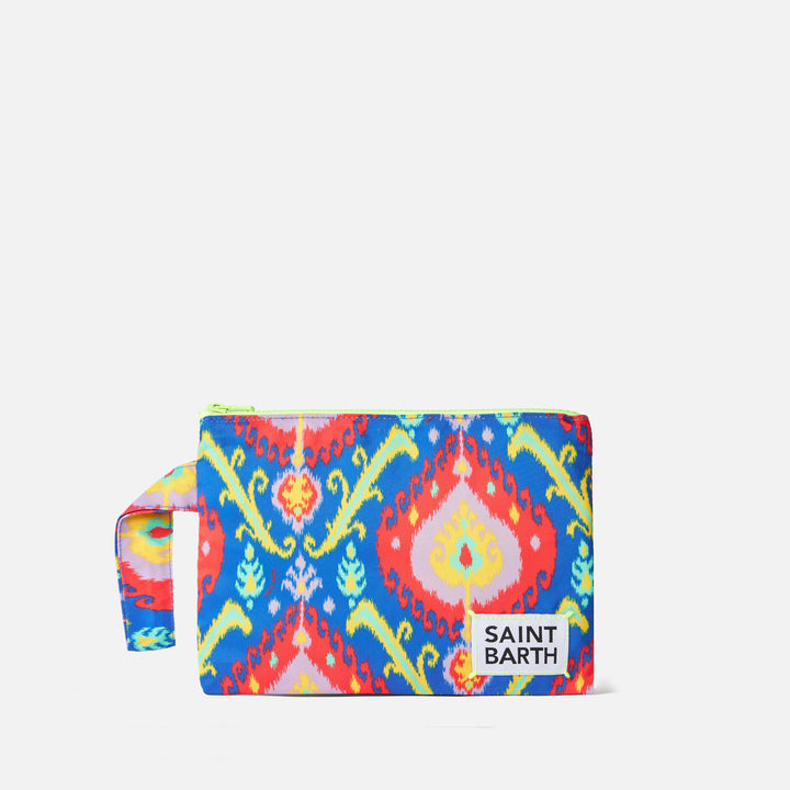 Pareasy nylon pochette with ikat print - MC2 Saint Barth