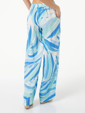 Woman printed linen pants - MC2 Saint Barth