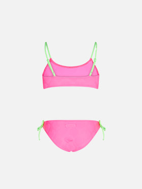 Girl bralette bikini with hearts - MC2 Saint Barth