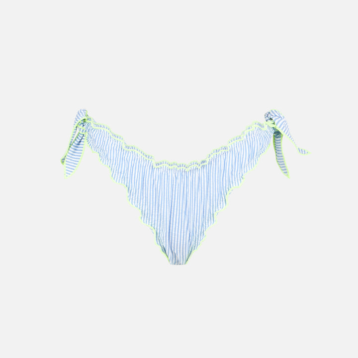 Woman seersucker striped swim briefs - MC2 Saint Barth