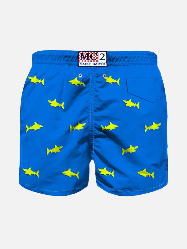 Boy swim shorts with embroidery - MC2 Saint Barth