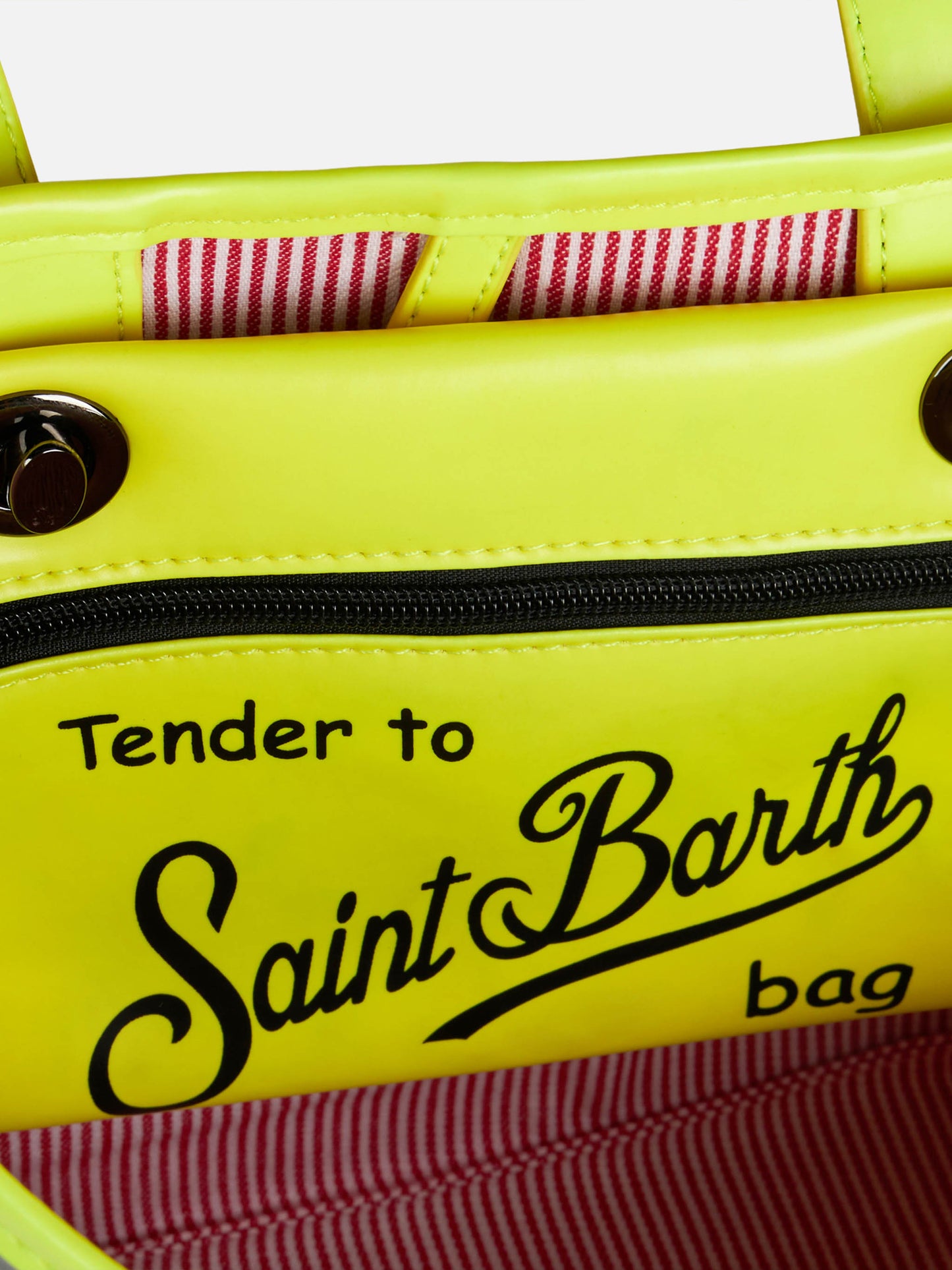 Silver reflex bag with yellow fluo details - MC2 Saint Barth