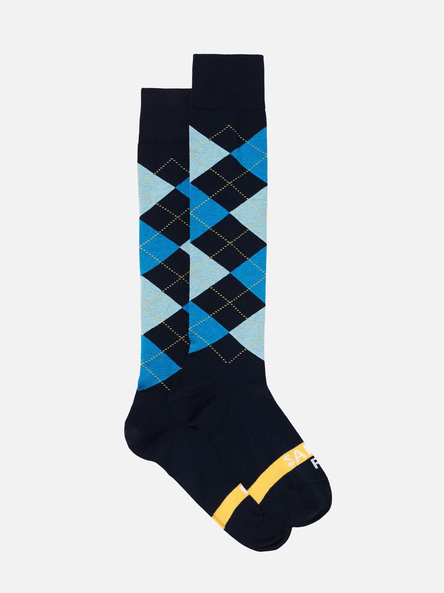 Man long socks with argyle pattern - MC2 Saint Barth