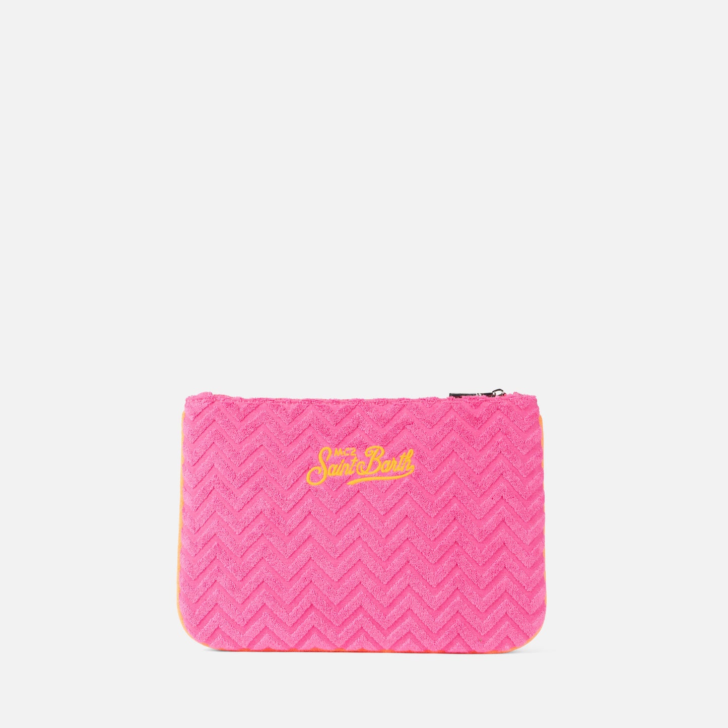Pochette in spugna parigina con motivo in rilievo