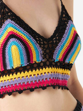 Multicolor crochet top - MC2 Saint Barth
