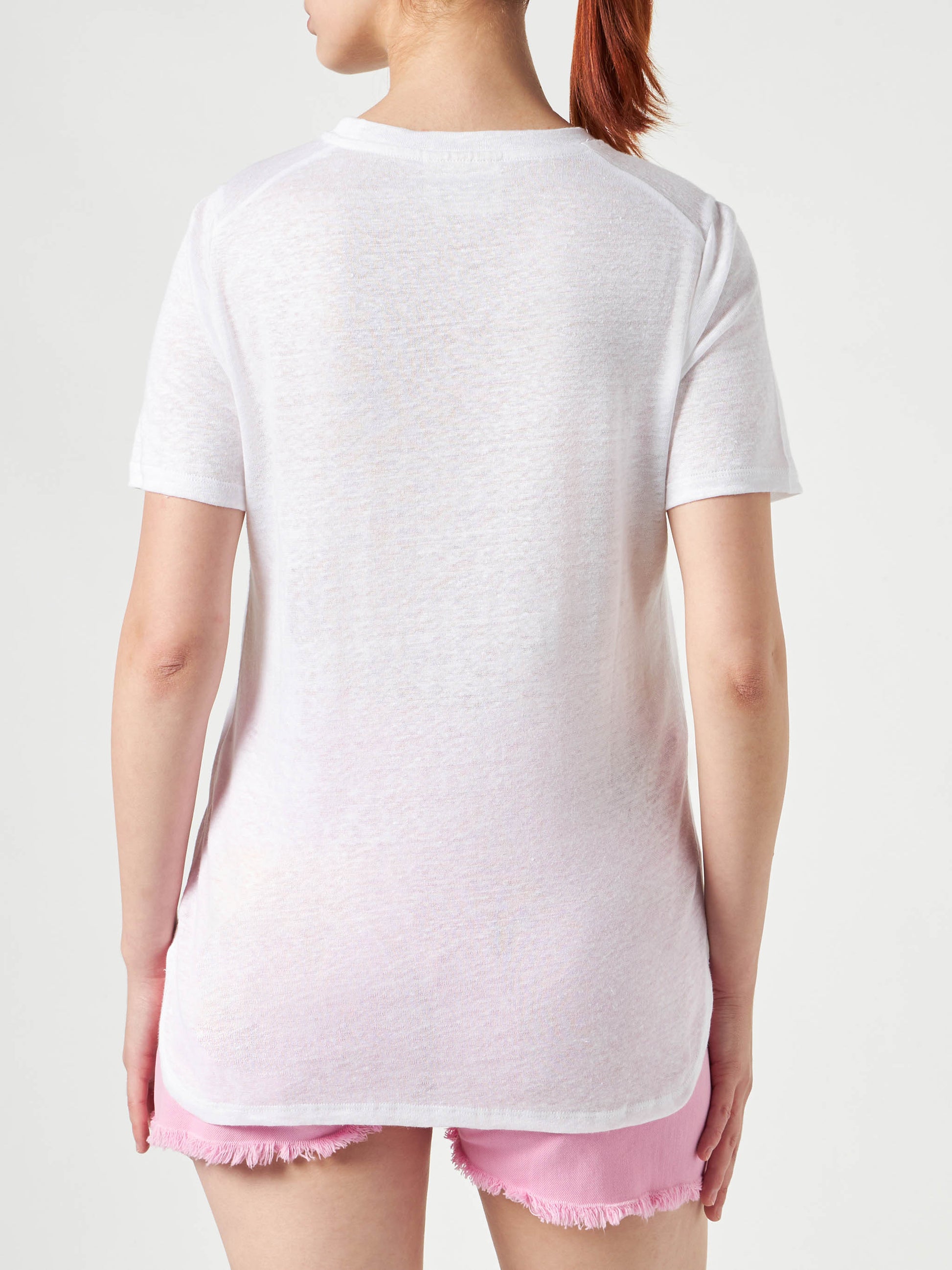 Cotton t-shirt with Love St. Barth embroidery - MC2 Saint Barth