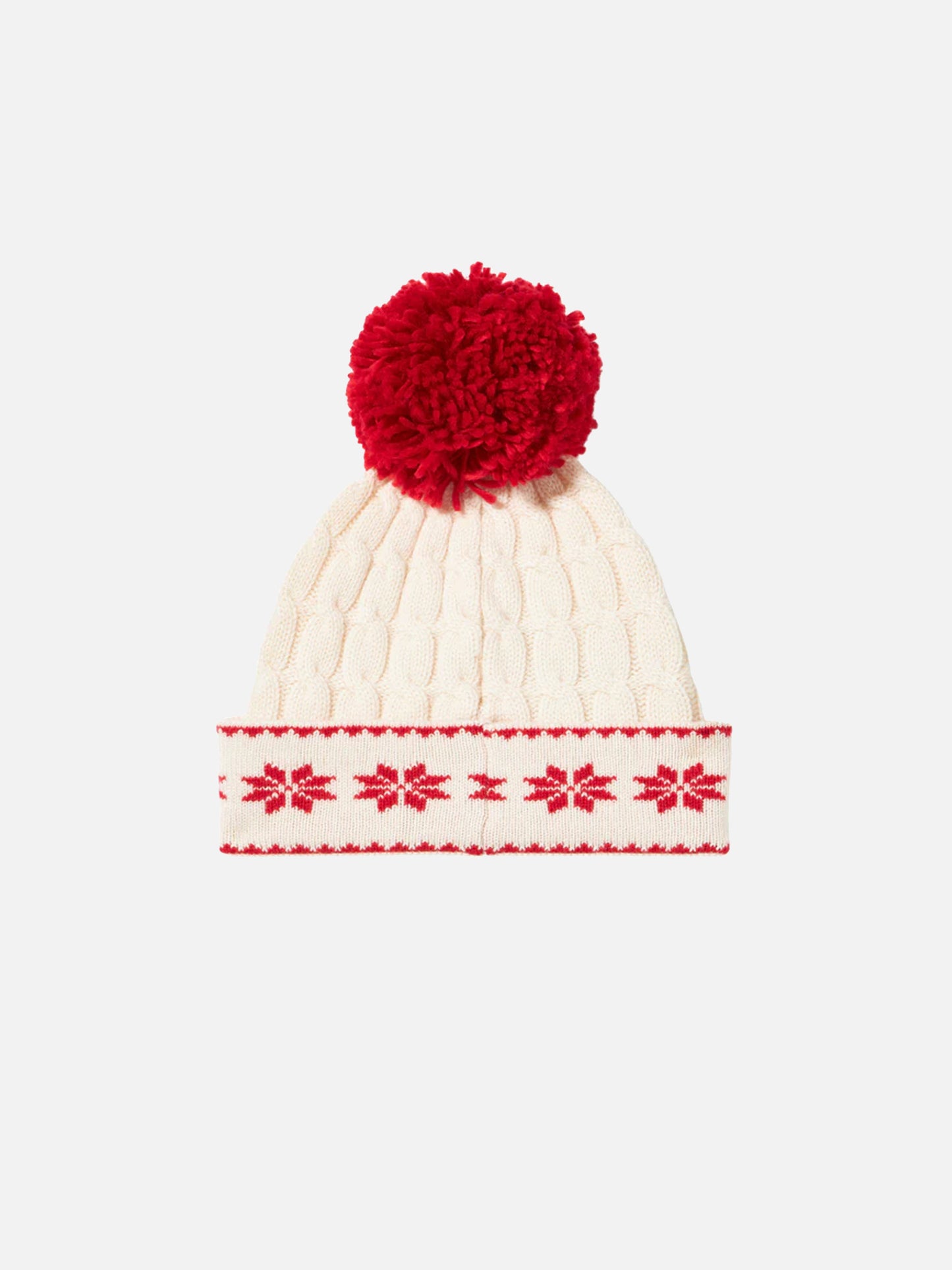 Woman white beanie with pompon - MC2 Saint Barth
