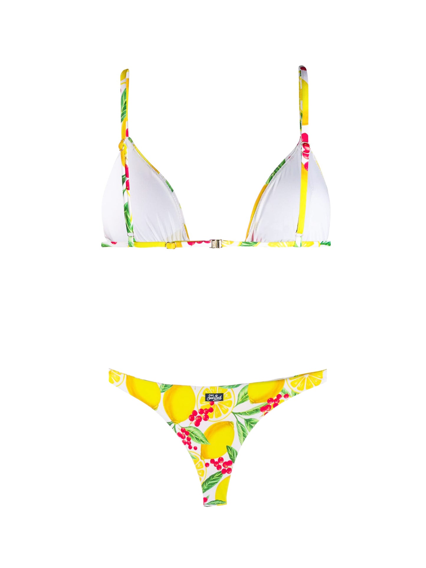 Bikini donna a triangolo con stampa limoni