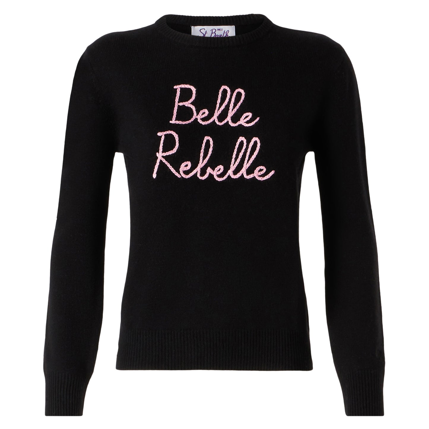 Woman sweater with Belle Rebelle embroidery - MC2 Saint Barth